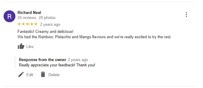 Handmade Kulfi In New Zealand Google My Business Review 5